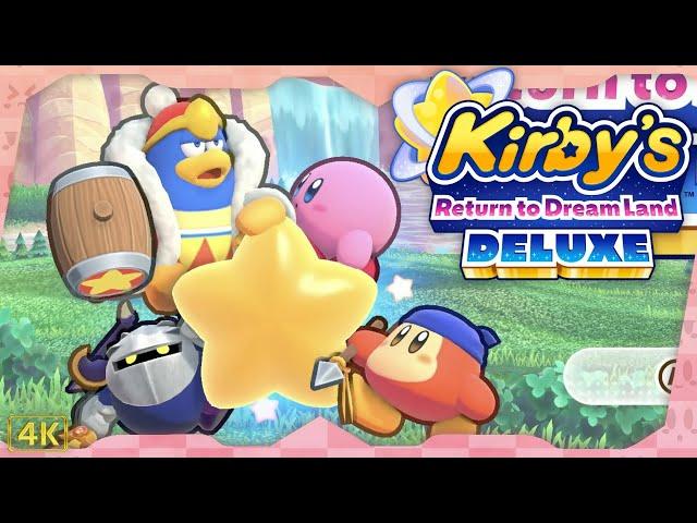 Kirby's Return to Dream Land Deluxe ⁴ᴷ Full Playthrough (All Energy Spheres) 4-Player