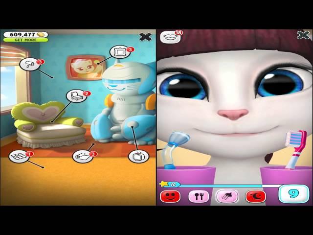 Talking Tom and Talking Angela Android Gameplay  Part 5 2016