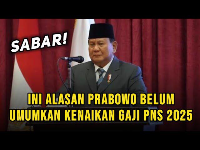 Alasan Prabowo Belum Umumkan Kenaikan Gaji PNS 2025