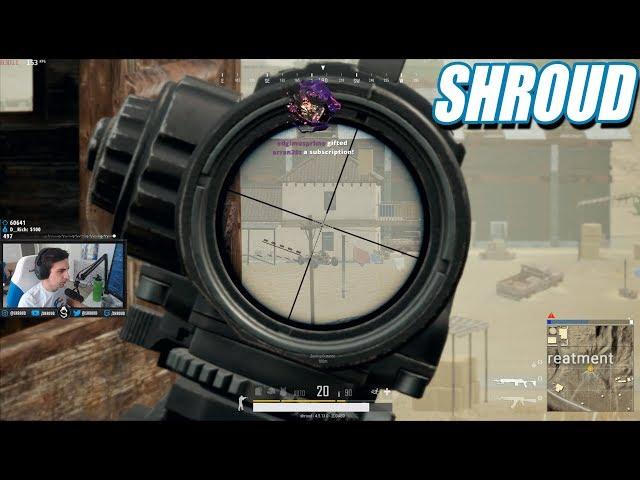 SHROUD MK14 SOLO GAME | PUBG | August 15 , 2018