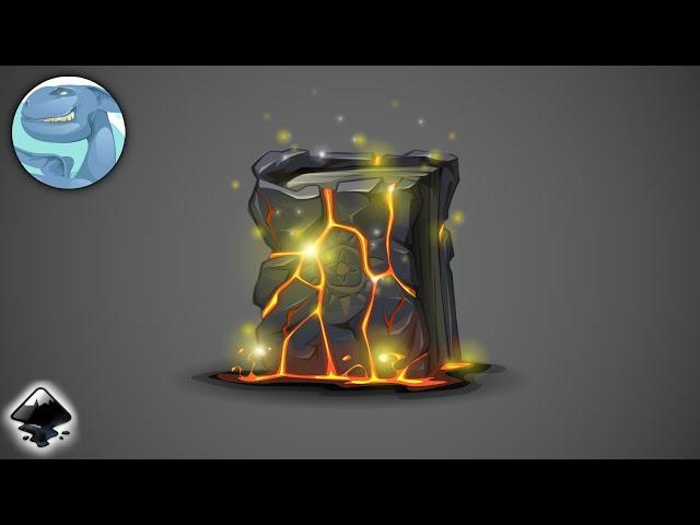 Magic lava book - Vector graphics in Inkscape