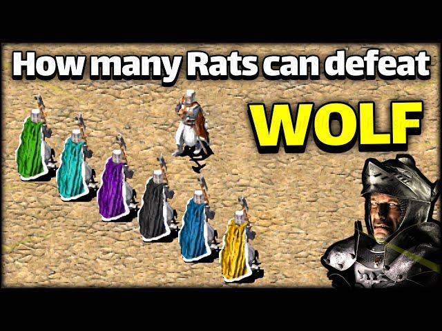 6 RAT vs 1 WOLF (Lords Battle) Stronghold Crusader