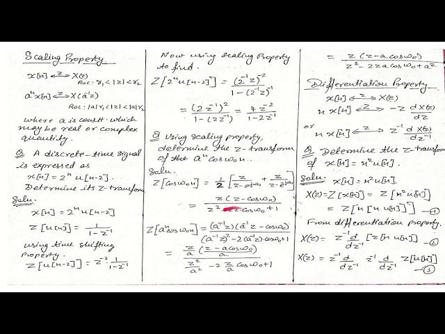 Properties of Z Transform II