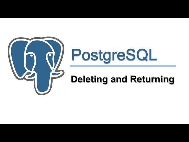 How to Delete and Returning Row in PostgreSQL (pgAdmin4)