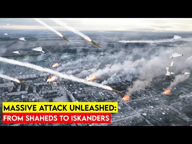 Unstoppable! Russia Fires Ukraine with Over 180 Aerial Weapons in One Night!