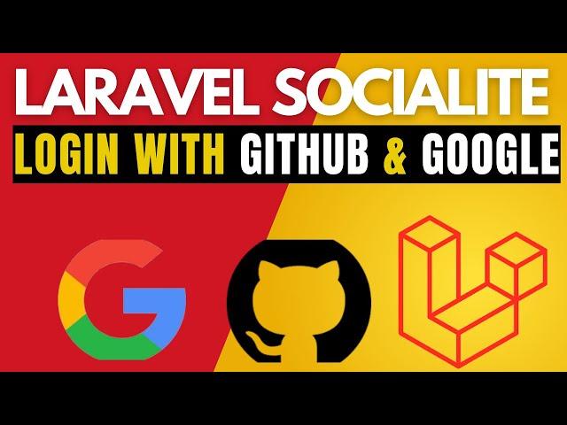 Laravel Socialite Login with Google and Github | Laravel Breeze