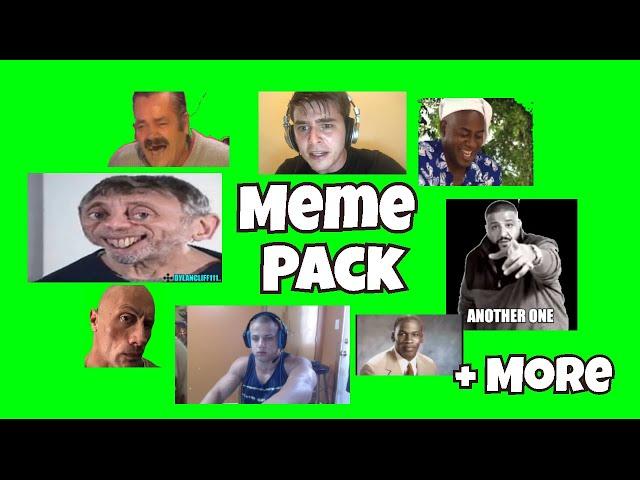 MEME PACK FOR VIDEO EDITORS GREEN SCREEN (2023)