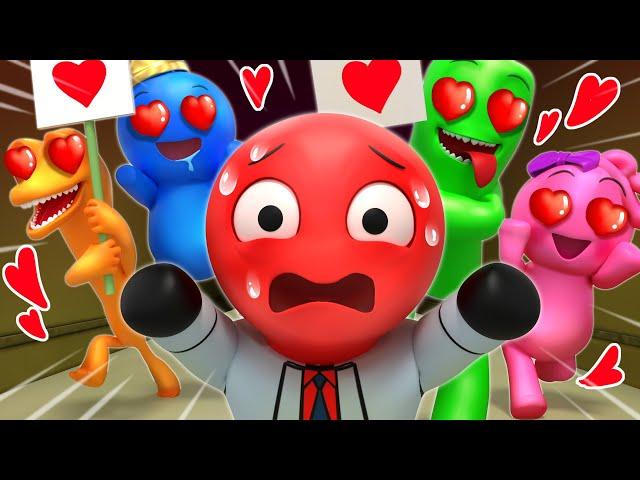 What Happened To RED? RED GETS A WEIRD FANCLUB? - Rainbow Friends 2 Animation | Cartoon Animation