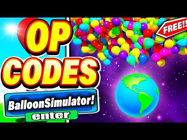 ALL NEW *SECRET CODES* IN ROBLOX BALLOON SIMULATOR (new codes in roblox Balloon Simulator ) NEW