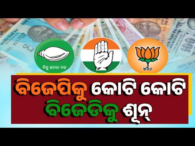 Special Report: Political Donations:  ₹2244 Cr for BJP, BJD at Zero, Congress ₹289 Cr