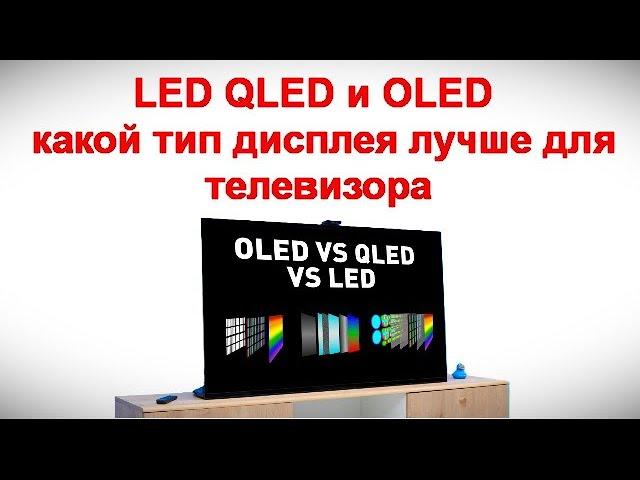 LED QLED и OLED - какой тип дисплея лучше для телевизора