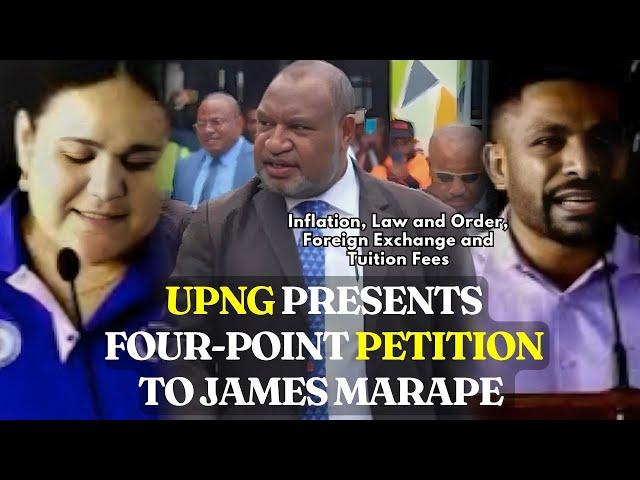 James MARAPE: UPNG SRC’s 4-Point Petition (Inflation, Law & Order, FX & Tuition Fees PM's RESPONSE)