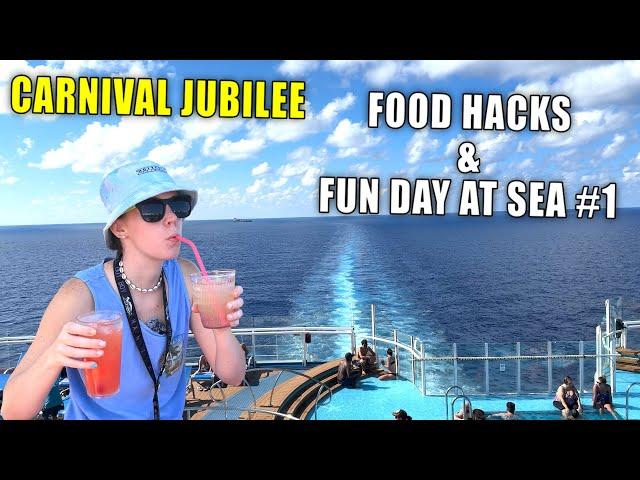 Our Favorite Food Hacks on Carnival Cruise | Day 1 at Sea on Jubilee