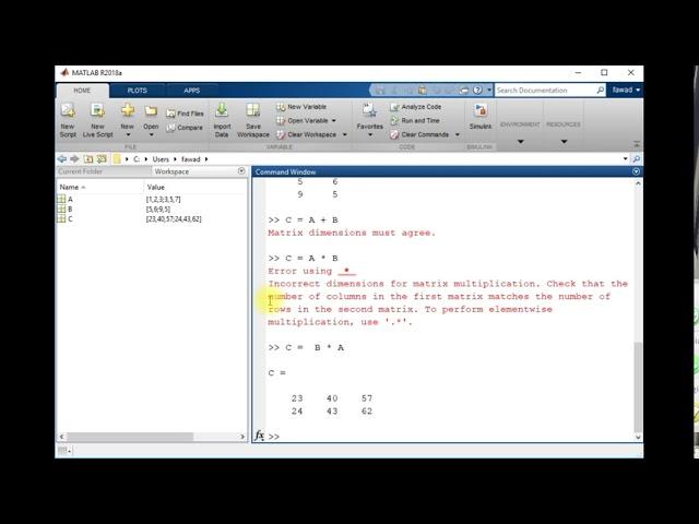 MATLAB Variable declaration | MATLAB tutorial | matlab online - (MATLAB full course)