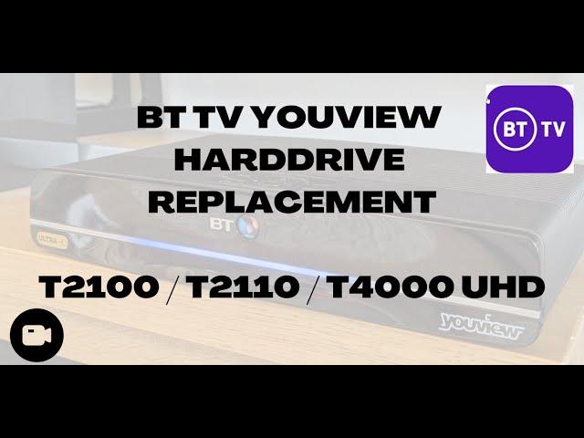 BT TV YouView BOX REPAIR - Hard Drive Replacement Set Top Smart Box T2100 T2110 T4000 UHD - FIX IT!