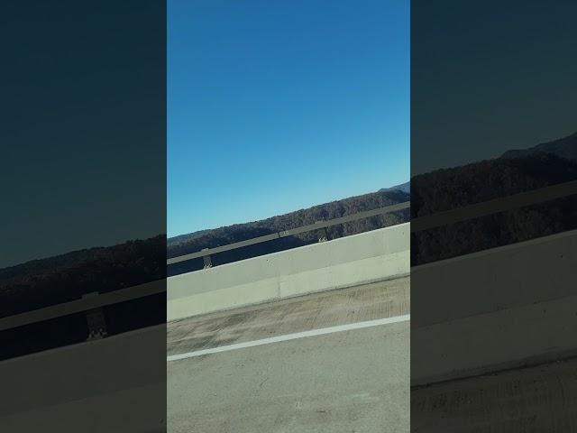 driving across the largest bridge in WV