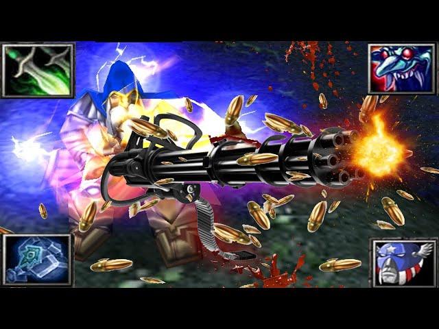 DOTA SNIPER 999% ATTACK SPEED!! (MACHINE GUN KILLING ALL!!!!)