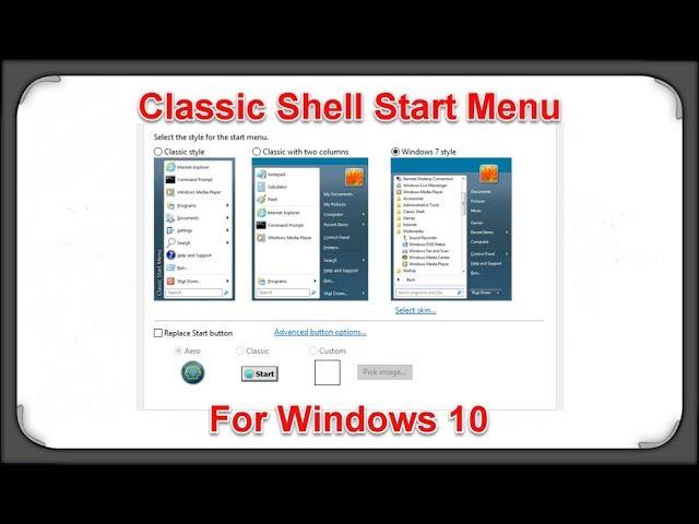 Classic Shell Start Menu for Windows 10