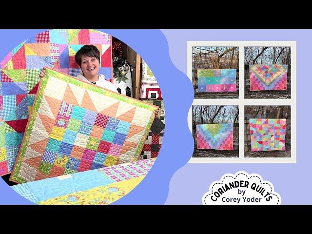 4 NEW Quilt Patterns Featuring Your FAVORITE Precuts | Sherbet Sunshine Flannels Trunk Show