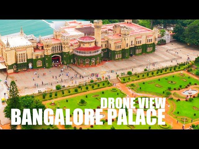 Bangalore palace drone view || Royal Bengaluru Aramane beautiful aerial 4k video