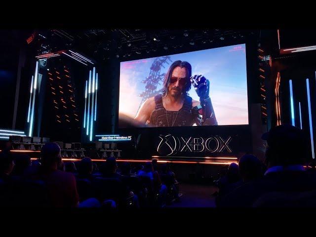 Crowd Reaction Cyberpunk 2077 & Keanu Reeves - E3 2019