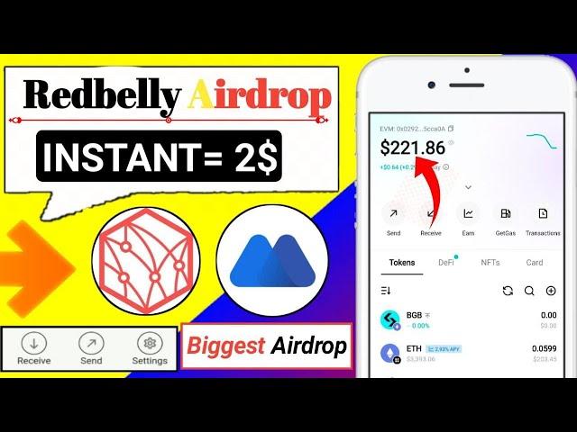 INSTANT 2$ ! Redbelly Network Airdrop Live withdrawal !! redbelly Airdrop withdrawal ! New Airdrop 