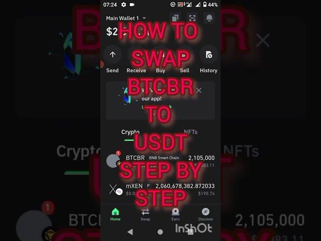 HOW TO SWAP BTCBR TOKEN TO USDT  STEP BY STEP