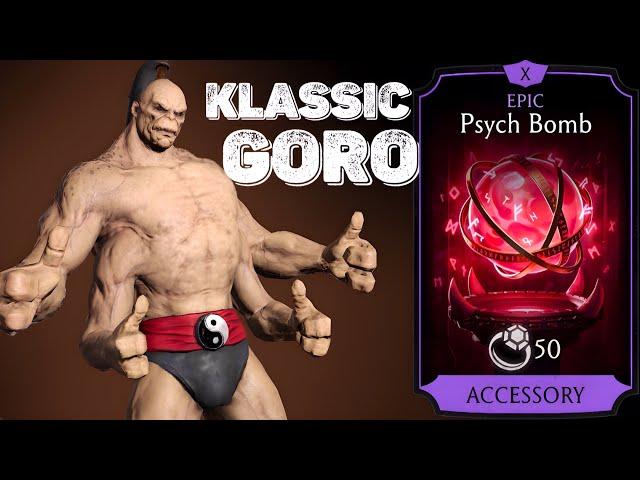 Klassic Goro + Psych Bomb | FW Elder Survivor Gameplay MK Mobile | Max Bonus & Level 60