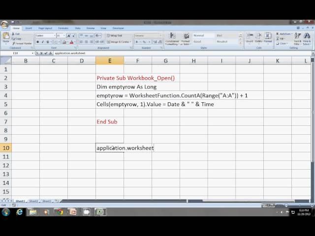 Excel VBA: To record How many time the workbook is opened and Saved