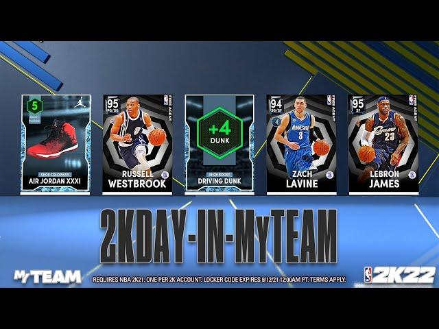 Two EPIC day 1 Locker Codes!! | FREE DIAMOND SHOE | NBA 2k22 MyTeam update