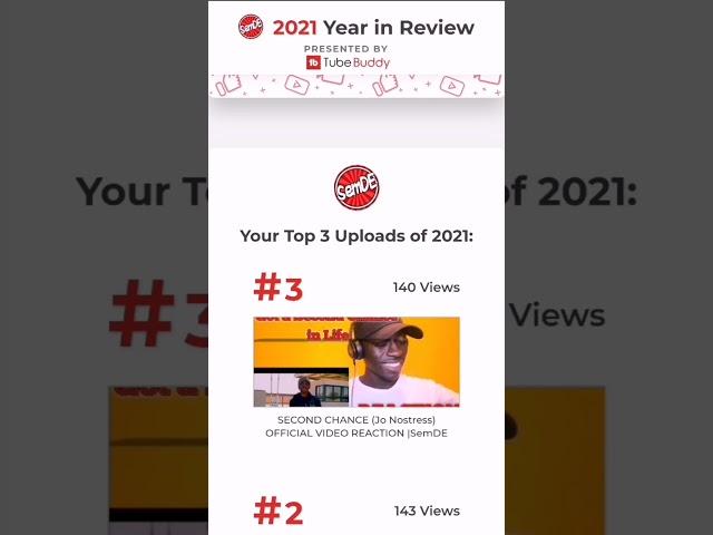 2021 YOUTUBE YEAR REVIEW |SemDE