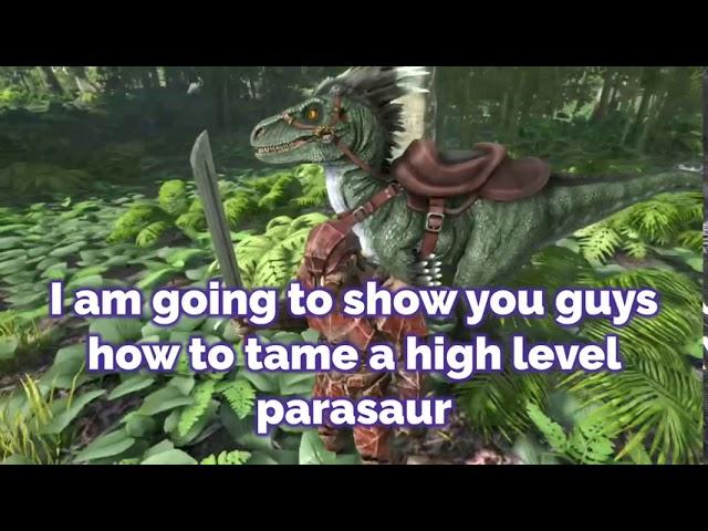 Easy High Level Parasaur Taming! Ark: Survival Evolved