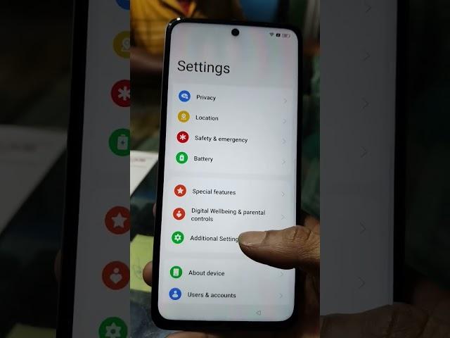 realme 11x 5g reset phone