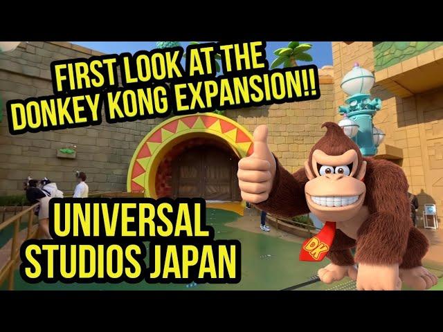 First Look at The Donkey Kong expansion at Universal Studios Japan!!