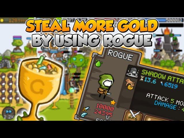 GROW CASTLE: Best gold farming set up, Earn more gold by using level 10,000 Rogue! 