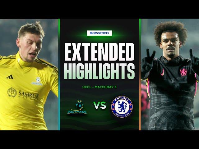 Astana vs. Chelsea: Extended Highlights | UECL League Phase MD 5 | CBS Sports Golazo - Europe