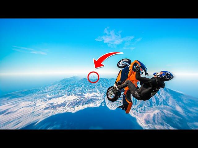 I landed the LONGEST Stunt In GTA 5 (Stunts & Fails)