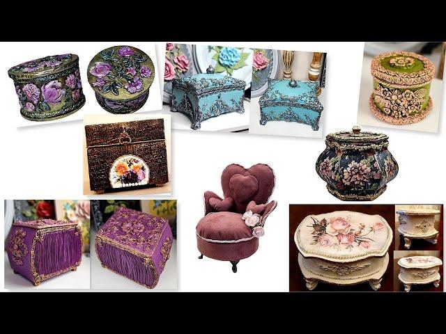 DIY/8 Best Jewelry boxes ideas/ Jewelry Boxes /Cardboard craft