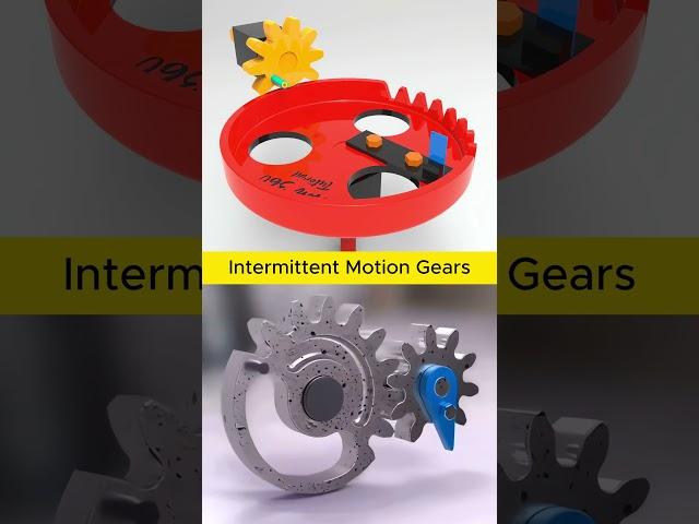 Intermittent Motion Gear #cad #solidworks #engineering #mechanical #mechanism #fusion360