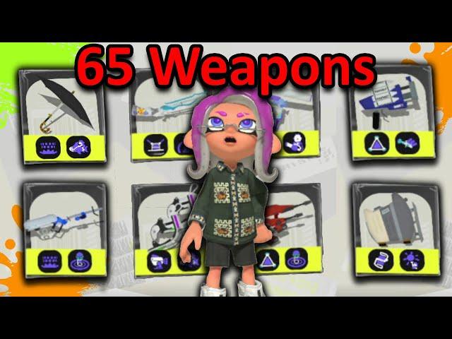 One Game With Every Weapon (Splatoon 3)