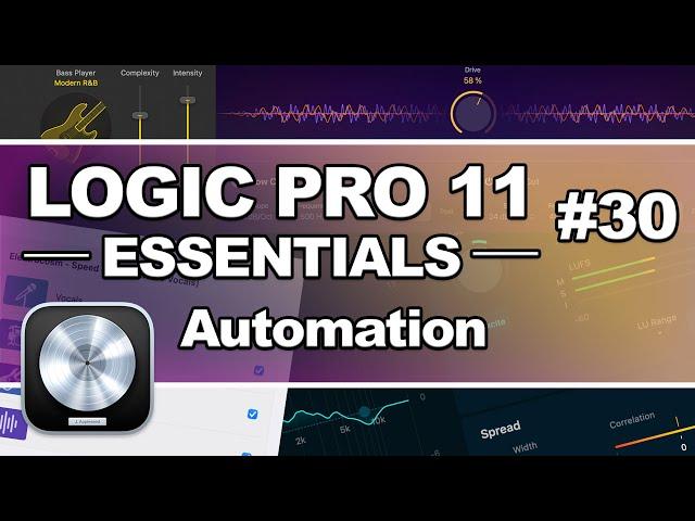 Logic Pro 11 - #30 Automation (Track & Region Automation)