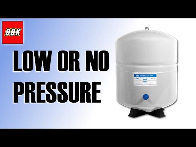 Reverse Osmosis Low or No Pressure - How To Fix - Home Master Under The Sink System Water