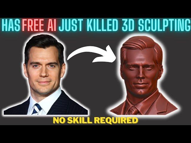 Turn photos into 3D sculpts for "free" - Has AI just killed 3D sculpting?