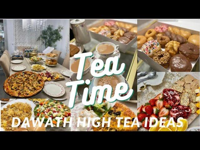 Unexpected Tea Time Snacks High Tea Ideas setup start to finish Biryani Burgers Pizza Samosas