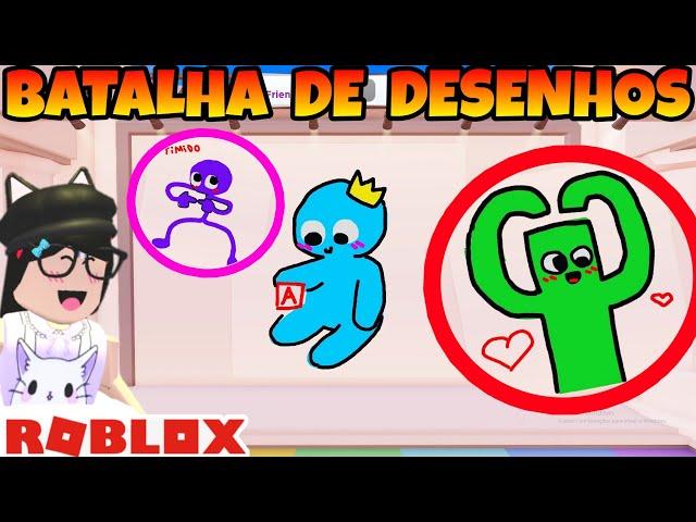  DESAFIO... DESENHANDO os RAINBOW FRIENDS (Speed Draw Roblox)