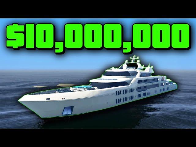 I Spent $10 MILLION on the Galaxy Super Yacht in GTA Online | King of Paleto Bay Epi 40