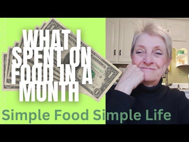 WHAT I SPENT ON FOOD IN A MONTH USING ONLY CASH