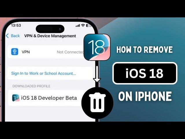 How to Remove iOS 18 Beta From iPhone  Without Computer || Downgrade iOS 18 to 17