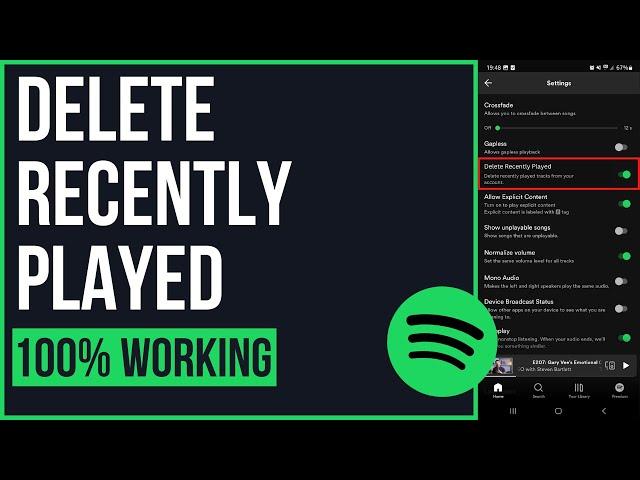 How to Delete Recently Played on Spotify (2023)