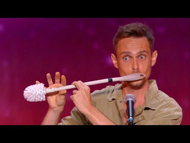 Dans "la France a un incroyable talent", Fils de Flûte transforme n'importe quoi en instrument !